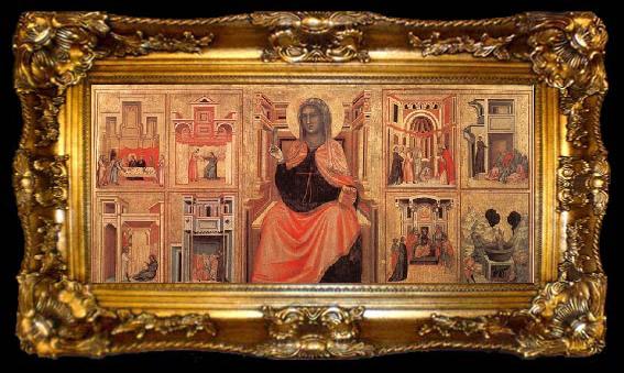 framed  MASTER of Saint Cecilia Saint Cecilia Altarpiece, ta009-2